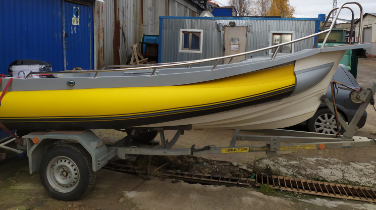Рейлинг удлинненный нос и борт РИБ 460Z